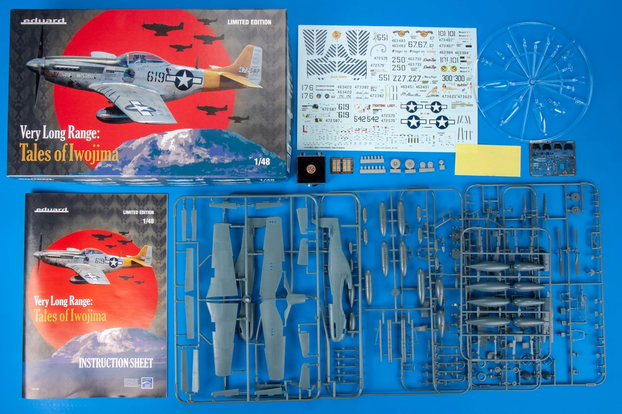 Best Pirce 𧨠Very Long Range: P-51D USAF WWII Fighter Tales of Iwo Jima 1/48 Eduard π 2 Best Pirce 𧨠Very Long Range: P-51D USAF WWII Fighter Tales of Iwo Jima 1/48 Eduard π - Image 2