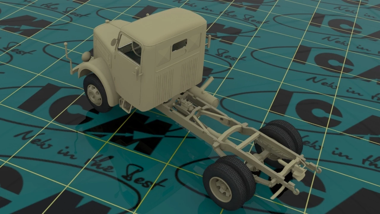 New β KHD A3000 WWII German Army Truck 1/35 ICM Models 𧨠2 New β KHD A3000 WWII German Army Truck 1/35 ICM Models 𧨠- Image 2