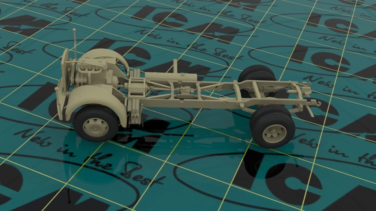New β KHD A3000 WWII German Army Truck 1/35 ICM Models 𧨠4 New β KHD A3000 WWII German Army Truck 1/35 ICM Models 𧨠- Image 4