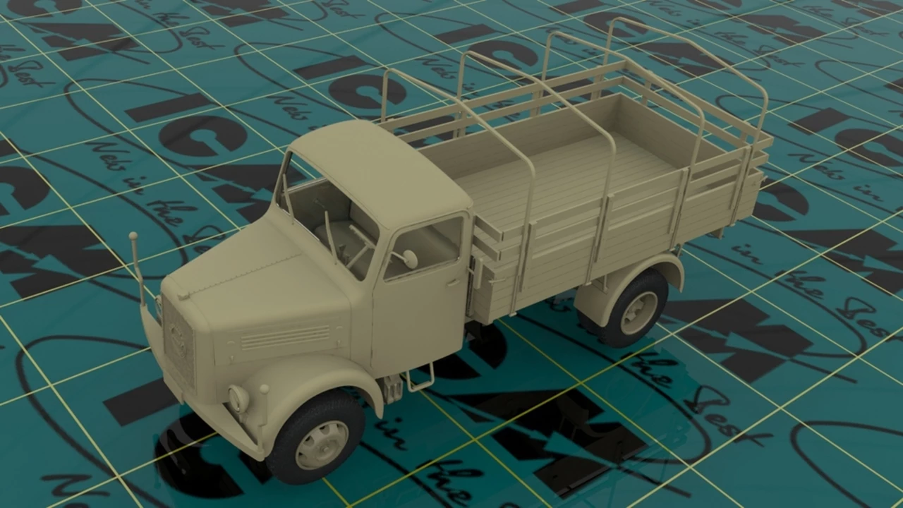 New β KHD A3000 WWII German Army Truck 1/35 ICM Models 𧨠3 New β KHD A3000 WWII German Army Truck 1/35 ICM Models 𧨠- Image 3