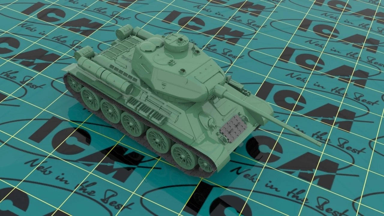 Outlet β€οΈ T-34/85 WWII Soviet Medium Tank 1/35 ICM Models π 2 Outlet β€οΈ T-34/85 WWII Soviet Medium Tank 1/35 ICM Models π - Image 2