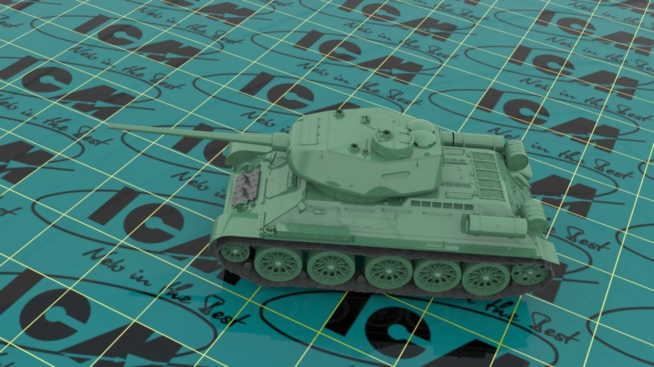 Outlet β€οΈ T-34/85 WWII Soviet Medium Tank 1/35 ICM Models π 4 Outlet β€οΈ T-34/85 WWII Soviet Medium Tank 1/35 ICM Models π - Image 4