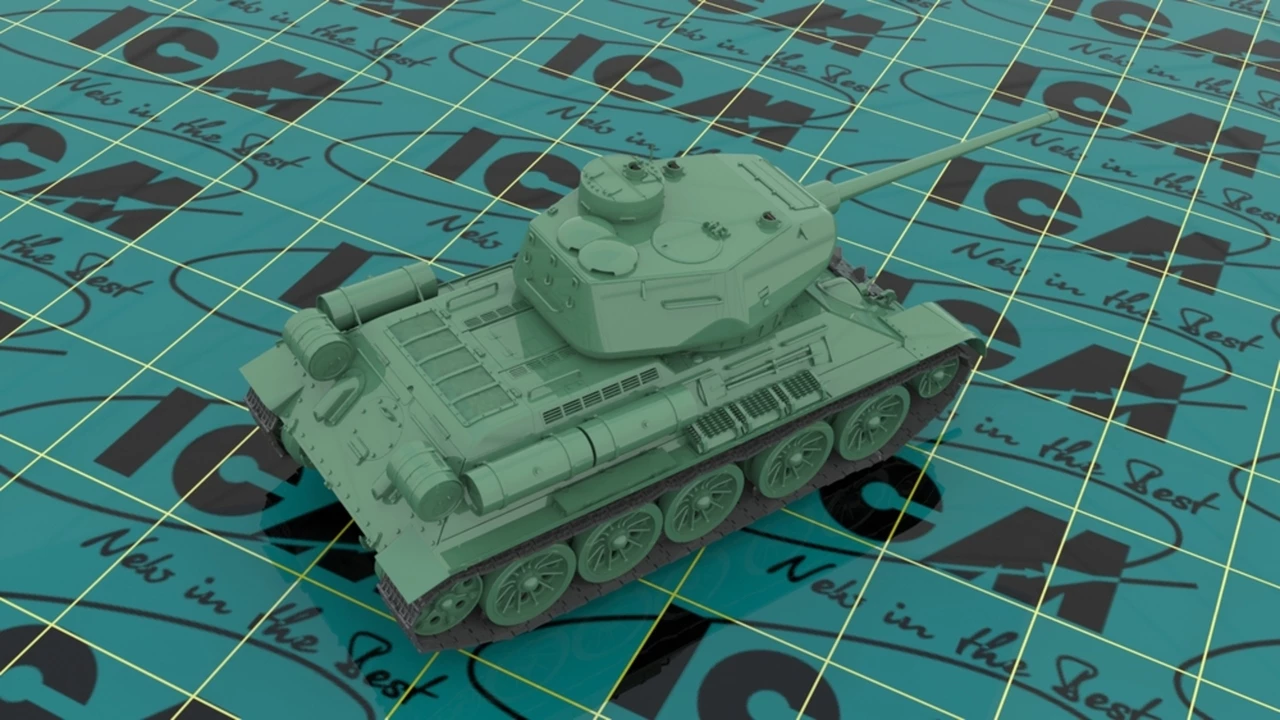 Outlet β€οΈ T-34/85 WWII Soviet Medium Tank 1/35 ICM Models π 3 Outlet β€οΈ T-34/85 WWII Soviet Medium Tank 1/35 ICM Models π - Image 3
