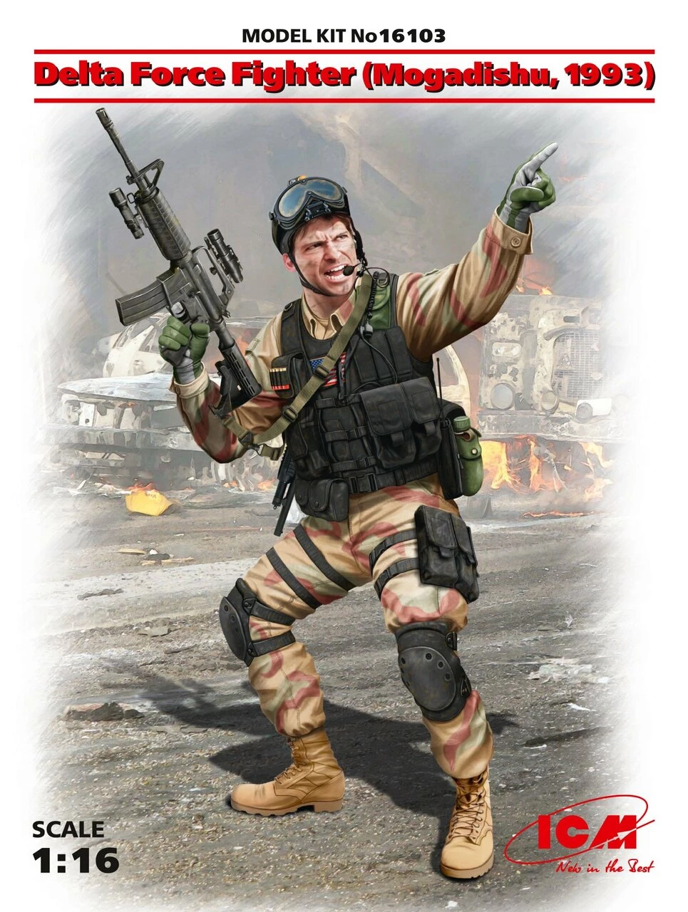 Best deal π Delta Force Fighter Mogadishu 1993 1/16 ICM Models π₯ 1 Best deal π Delta Force Fighter Mogadishu 1993 1/16 ICM Models π₯