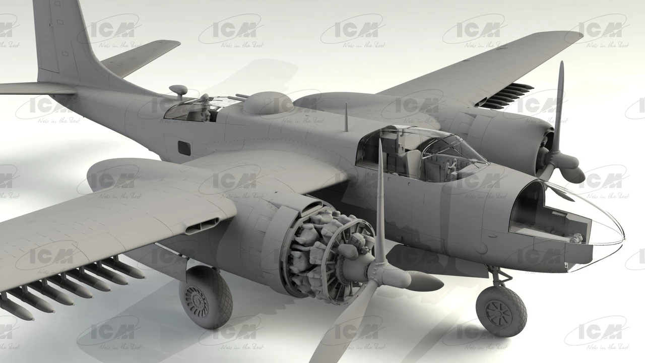 Outlet π B-26C-50 Invader Korean War American Bomber 1/48 ICM Models π 3 Outlet π B-26C-50 Invader Korean War American Bomber 1/48 ICM Models π - Image 3
