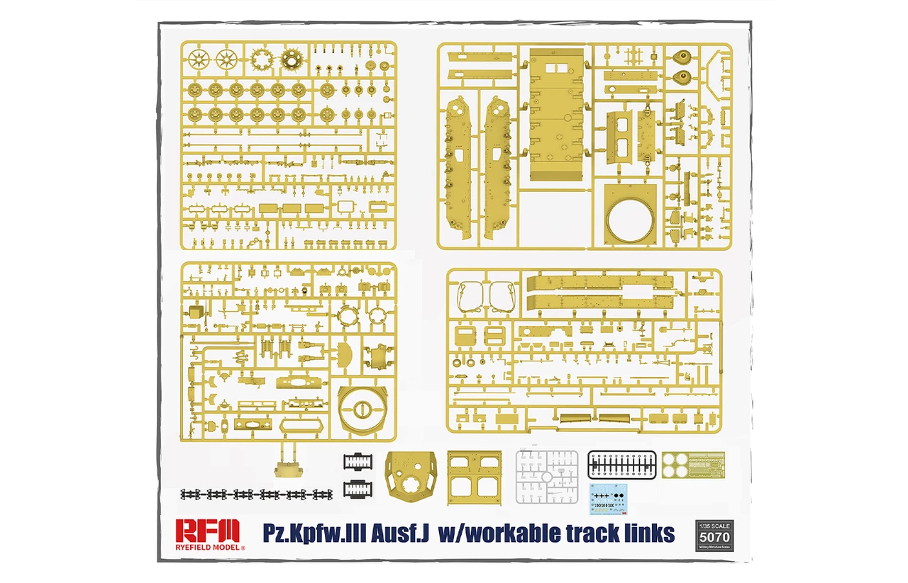 Best deal βοΈ PzKpfw III Ausf J Tank w/Workable Track Links 1/35 Rye Field Models 𧨠2 Best deal βοΈ PzKpfw III Ausf J Tank w/Workable Track Links 1/35 Rye Field Models 𧨠- Image 2