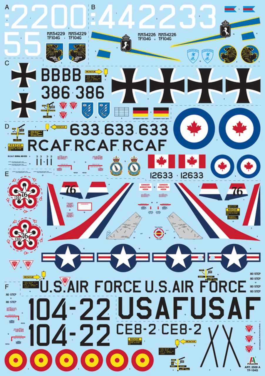 Budget π TF-104G Starfighter Aircraft 1/32 Italeri β 13 Budget π TF-104G Starfighter Aircraft 1/32 Italeri β - Image 13