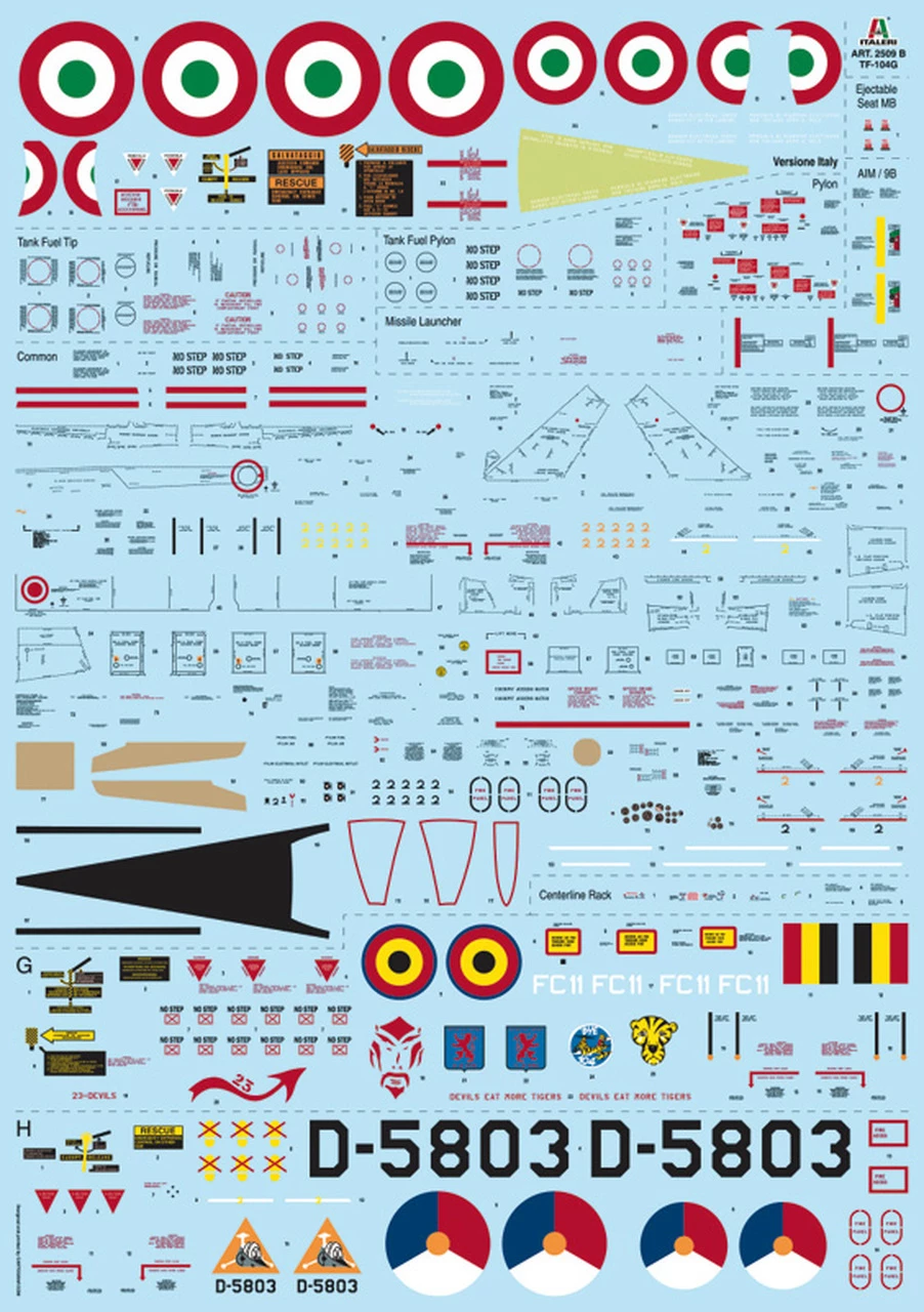 Budget π TF-104G Starfighter Aircraft 1/32 Italeri β 12 Budget π TF-104G Starfighter Aircraft 1/32 Italeri β - Image 12