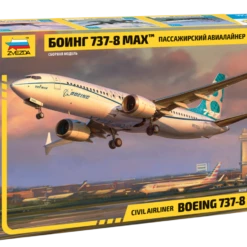 Top 10 🔥 B737-8 MAX Passenger Airliner 1/144 Zvezda ✔️