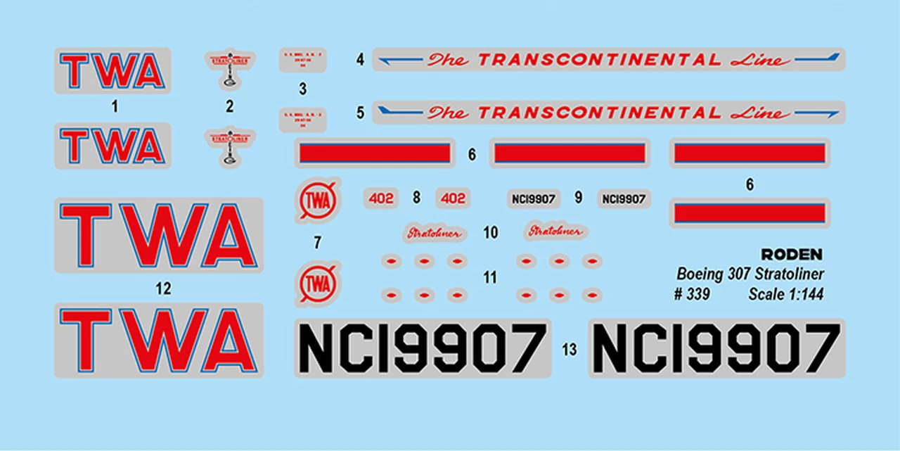 Best Sale ✨ B307 Stratoliner TWA Passenger Airliner 1/144 Roden ✔️ 2 Best Sale ✨ B307 Stratoliner TWA Passenger Airliner 1/144 Roden ✔️ - Image 2