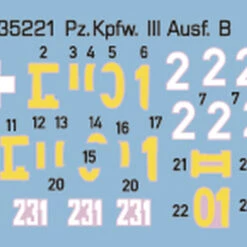 Flash Sale 🤩 PzKpfw III Ausf B Tank w/5 Crew 1/35 Miniart 👏 -megahobby Sales Store 35221 Decal 50489.1530633971