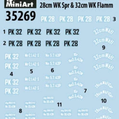 New 😍 German Rocket Launcher w/28cm WK SPR & 32cm WK Flamm 1/35 Miniart 🎉 -megahobby Sales Store 35269 Decals 85396.1533738444