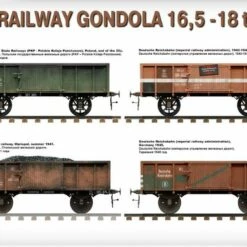 Best Pirce 🔥 WWII 16.5 18-Ton Railway Gondola w/Figures (5) & Fuel Drums (8) 1/35 Miniart 🌟 -megahobby Sales Store 35296 side views1 768x538 04126.1557943604