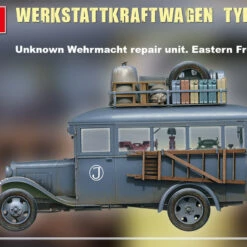 Hot Sale 🛒 German Type 03-30 Mobile Workshop Truck w/Equipment & Figure 1/35 Miniart ⌛ -megahobby Sales Store 35359 side views 1 86475.1609254128
