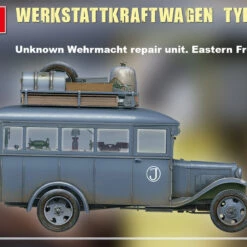 Hot Sale 🛒 German Type 03-30 Mobile Workshop Truck w/Equipment & Figure 1/35 Miniart ⌛ -megahobby Sales Store 35359 side views 3 98282.1609254128
