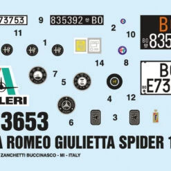 New 👏 Alfa Romeo Giulietta Spider 1300 Car 1/24 Italeri 🔔 -megahobby Sales Store 3653 DEF LR1 29691.1559830453