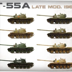 Deals ✔️ T-55A Late Mod 1965 Tank 1/35 Miniart Models ⭐ -megahobby Sales Store 37023 side all 02 23677.1542201233