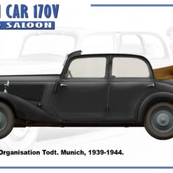 Deals 👍 German Type 170V Convertible Saloon 4-Door Car 1/35 Miniart ✨ -megahobby Sales Store 38016 Side views 03 58788.1578064380