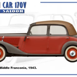 Deals 👍 German Type 170V Convertible Saloon 4-Door Car 1/35 Miniart ✨ -megahobby Sales Store 38016 Side views 05 05367.1578064380