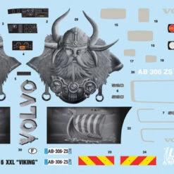 Best Sale 🤩 Volvo FH16 Viking Tractor Cab 1/24 Italeri 😍 -megahobby Sales Store 3931 decal LR 73370.1532445412