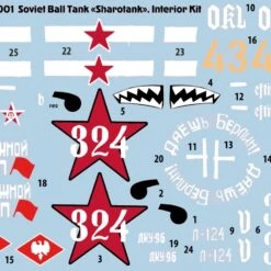 Discount 😀 Soviet Ball Tank Sharotank w/Interior 1/35 Miniart 🎉 -megahobby Sales Store 40001 Decals sheet 150x107 73152.1538662463