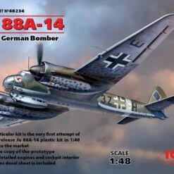 Best deal 🎁 Ju 88A-14 WWII German Bomber 1/48 ICM Models 🔔