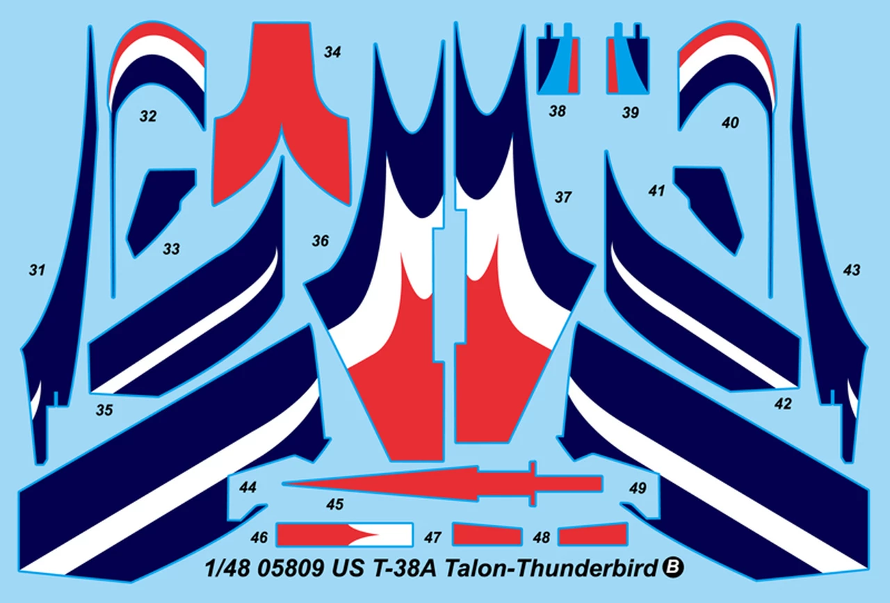 Cheapest π USAF T-38A Talon-Thunderbird 1/48 Trumpeter β 2 Cheapest π USAF T-38A Talon-Thunderbird 1/48 Trumpeter β - Image 2