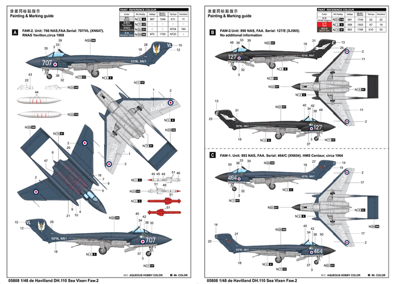 Best reviews of π₯ DeHavilland DH.110 Sea Vixen FAW-2 British Fighter 1/48 Trumpeter 𧨠12 Best reviews of π₯ DeHavilland DH.110 Sea Vixen FAW-2 British Fighter 1/48 Trumpeter 𧨠- Image 12