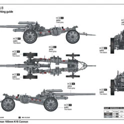 New ⌛ German 105mm K18 Cannon 1/16 I Love Kit ⭐ -megahobby Sales Store 5eddd290777a2 62680.1621268479