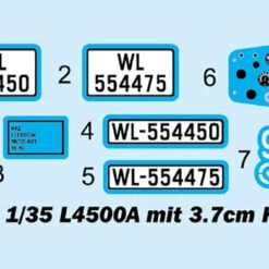 Outlet 💯 L4500A Military Truck w/3.7cm Flak 37 Gun 1/35 Trumpeter ✨ -megahobby Sales Store 608a4d10ca98d 23962.1629807465