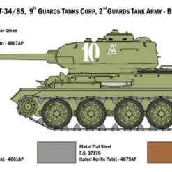 Best Pirce 🔔 T34/85 Medium Tank 1/35 Italeri ⭐ -megahobby Sales Store 6545 profWEB A LR 75565.1548254543