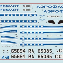 New ⭐ Tupolev Tu-134A/B-3 Russian Civil Airliner 1/144 Zvezda ✨ -megahobby Sales Store 7007 8 53024.1545246145