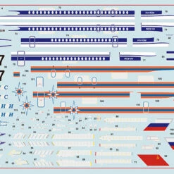 Outlet 🛒 Il-62M Civilian Airliner 1/144 Zvezda ⭐ -megahobby Sales Store 7013 IL 62M Decal 20935.1544109645