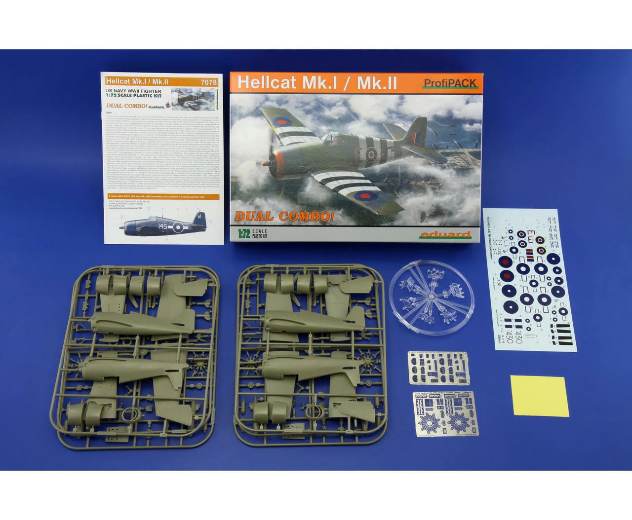 Cheapest β Hellcat MkI/MkII Fighter (Profi-Pack Plastic Kit) 1/72 Eduard π 2 Cheapest β Hellcat MkI/MkII Fighter (Profi-Pack Plastic Kit) 1/72 Eduard π - Image 2