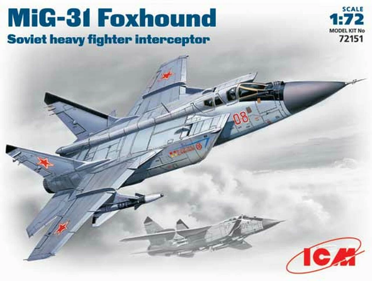 Buy π MiG-31 Foxhound Soviet Heavy Fighter Interceptor 1/72 ICM Models 𧨠1 Buy π MiG-31 Foxhound Soviet Heavy Fighter Interceptor 1/72 ICM Models π§¨
