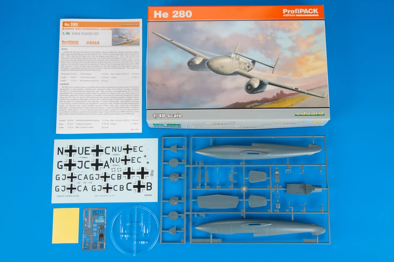 Brand new β¨ He 280 Aircraft (Profi-Pack Plastic Kit) 1/48 Eduard π― 2 Brand new β¨ He 280 Aircraft (Profi-Pack Plastic Kit) 1/48 Eduard π― - Image 2