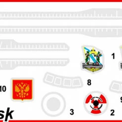 Buy 🛒 Russian K-141 Nuclear Submarine Kursk 1/350 Zvezda ❤️ -megahobby Sales Store 9007 Kursk Decal 66125.1547655855