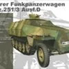 Discount 😀 Mittlerer Funkpanzerwagen SdKfz 251/3 Ausf D Armored Halftrack 1/35 AFV Club 👏