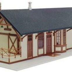 Best deal 🔔 1872 Maywood Train Station Kit (Tan w/Brown Trim) HO Scale Atlas Trains ⌛