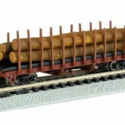 Best deal 😀 ACF 40' Log Car 1906-1935 Version N Bachmann Trains 🌟