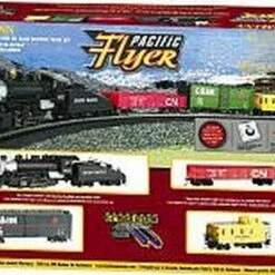 Best Pirce 🧨 Pacific Flyer Train Set Scale HO Scale Bachmann Pacific Flyer Train Set Scale HO Scale Bachmann ❤️