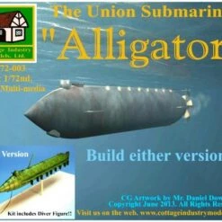 Hot Sale 🌟 "Alligator" The Union Submarine 1/72 Cottage Industries 🎁