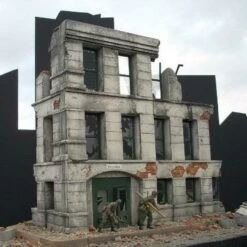 Best deal 😀 Ruined Small 3-Story Government Building 1-35 Dioramas Plus ⌛