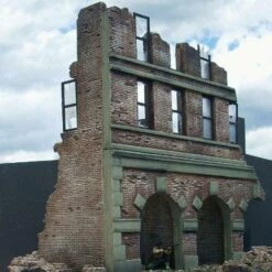 Wholesale 🧨 Ruined Brick Factory Building 1-35 Dioramas Plus 😍