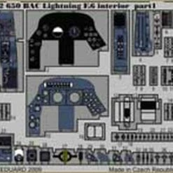 Wholesale ⭐ BAC Lightning F6 Interior Part 1 & Part 2 Detail Set for TSM (Painted Self Adhesive) 1/32 Eduard 🔔