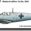 Promo ⌛ Messerschmitt Bf109E3 1/JG2 Fighter Germany 1940 (Weekend Edition Plastic Kit) 1/32 Eduard 🔥