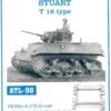 New 🧨 Stuart T16 Type Tank Track Link Set (136 Links) 1/35 Fruilmodel Stuart T16 Type Tank Track Link Set (136 Links) 1/35 Fruilmodel 🧨