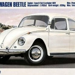 Budget 🌟 1967 Volkswagen Beetle Type 1 1/24 Hasegawa 💯