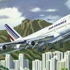New 🛒 Boeing 747 Air France Commercial Airliner 1/125 Heller ❤️
