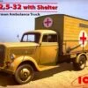 Brand new 😀 WWII Type 2.5-32 with Shelter German Ambulance Truck 1/35 ICM Models 🌟